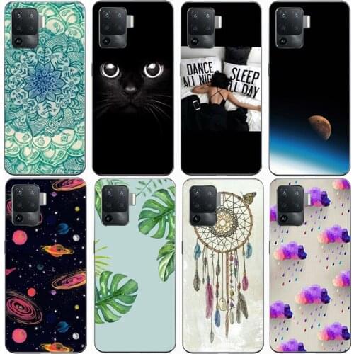Back Soft Silicone Phone Covers for OPPO Reno 5 Lite Mobile Phone Cases for oppo Reno5 Lite Bags