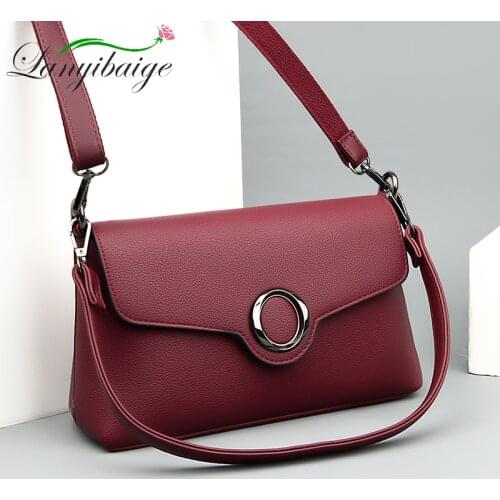 Womens 2021 Fashion Lock Ladies Messenger Bags Brand Pure Color Ladies Luxury Bag designer Soft Leather Shoulder Messenger Bag