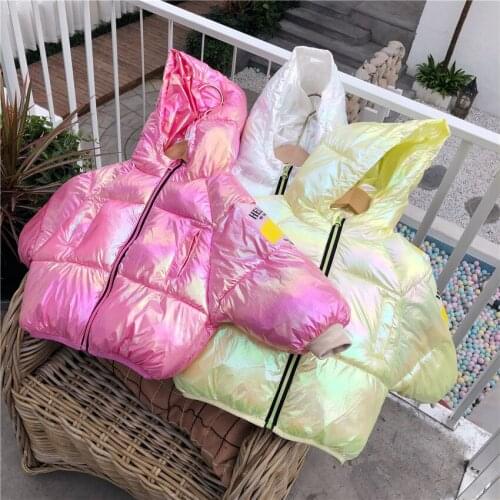 Girl Winter Jacket Fashion Color Thicken Down Jackets Toddler Baby Clothes High Quality Hooded Outerwear for Girl Children Coats