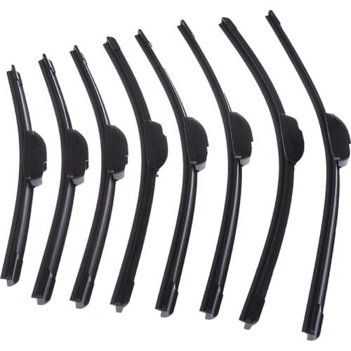 14'' 16'' 18'' 19'' 20'' 21'' 22'' Universal U-type Soft Frameless Bracketless Rubber Car Windshield Wiper Blade