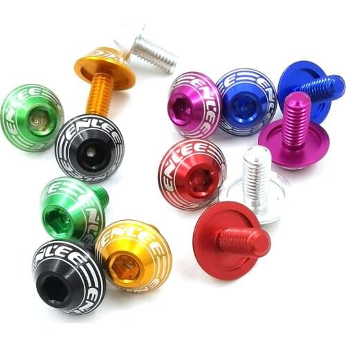 2Pcs M5*10 Aluminum Alloy Mushroom Head Road Mountain Bike Kettle Rack Screw,Bicycle Water Bottle Rack Screw Bottle Cage Screw