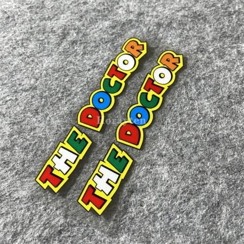 2x Car Styling Vinyl Tape Motor Guitar Computer DIY Sticker Auto Truck Graphics for GP Race THE DOCTOR