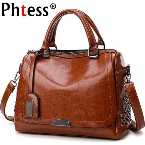 2019 Luxury Handbags Women Bags Designer Female Leather Messenger Bags Vintage Casual Tote Shoulder Bag For Girls Bolsa Feminina