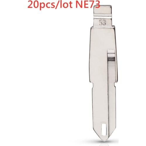 20cps ne73 KD remote key Uncut Flip KD Remote MIT8 Key Blade Type NE73 for Peugeot 206