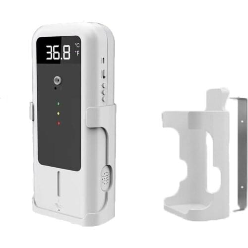 Automatic Hand Sanitizer Dispenser with Body Temperature Detection 300ml touchless floor stand alcohol dispenser
