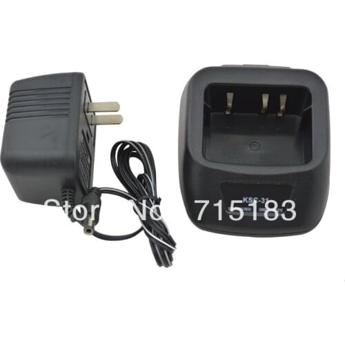 KSC-31 Rapid Desktop Charger w/ Adapter for Kenwood KNB-29N KNB-30A Ni-MH or Ni-cd Battery,TK3207 TK3217 TK3207G TK2306 TK3200