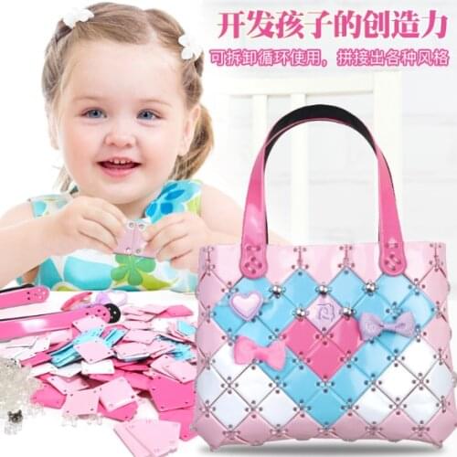 Childrens handmade diy material package girl making bag assembling handmade bag kindergarten toy gift