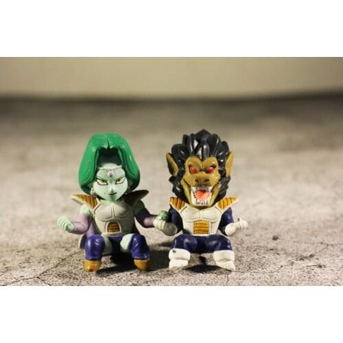 Bandai Genuine DRAGON BALL Ginyu Force Vegeta IV Q Version Action Figure Model Toys Anime Figure Vegeta Collection