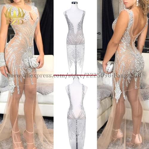 FZD 1 Set front and back Crystal Bridal Applique Bodices Patches Rhinestone Appliques Beads stripes for clothes Dress Patch