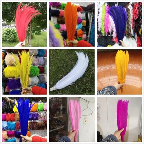 20-100pcs Beautiful Hot 30-32inch/75-80cm Natural Silver Pheasant Tail Feathers Wedding Birthday Christmas Decoration