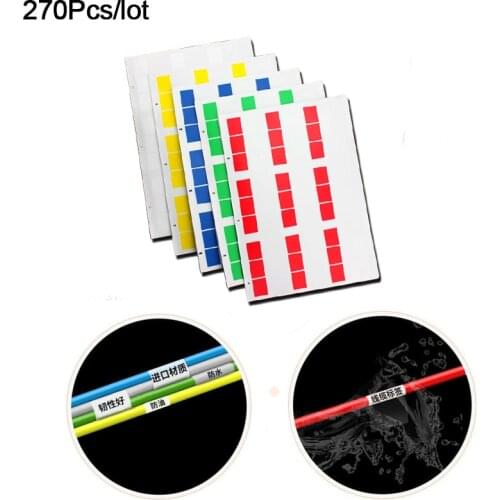 270Pcs Cable Label Organizer Sticker A4 Paper Wire Ethernet Network Electrical Marker Print Cord Tag with Print Template