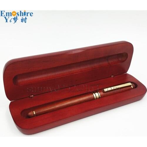 New Creative Mahogany Signature Pen With Pencil Case Set Mahogany Ballpoint Pen Crafts High - end Gifts for Busines Gifts P094
