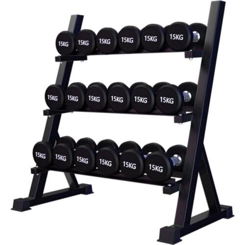 Gymnasium Professional Fitness Equipment Commercial 2.5-30KG Various Specifications Of Optional Rubberized Dumbbells