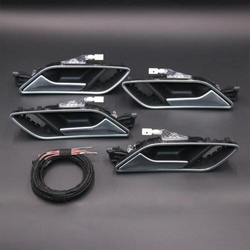 1 Set 4 PCS For Audi A3 8V door handle with LED ambient light