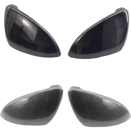 X-CAR 1 Pair Car Matte Black Front Rearview Side Wing Mirror Cap Cover For Volkswagen Golf 7 MK7 2014 2015 2016 2017 5G0857537E