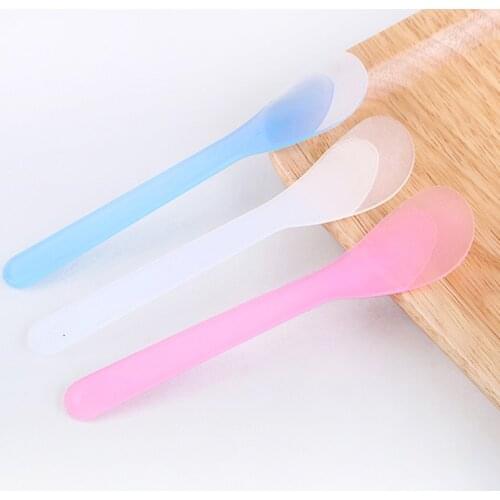 10Pcs/Set Plastic DIY Face Mask Spoon Facial Mask Brush Spatula Scoop Gel Mud Mixing Face Mask Brush Beauty Makeup Tool