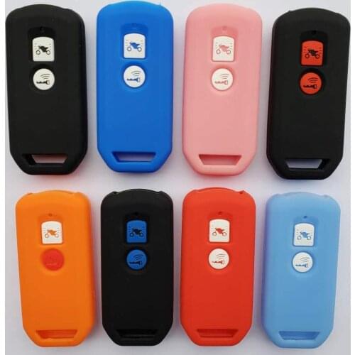 100pcs/lot Smart Key control Case Silicon For Honda 2018 PCX150 X-adv SH125 Scoopy SH300 Forza 125 Moto Scooter Motorbike