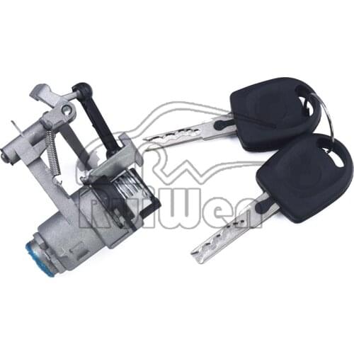 1J6827297G For VW Golf Lupo Seat Arosa Tailgate Rear Boot Lock Barrel 2 Keys 1997-2006 1J6 827 297G 1J6 827 297 G
