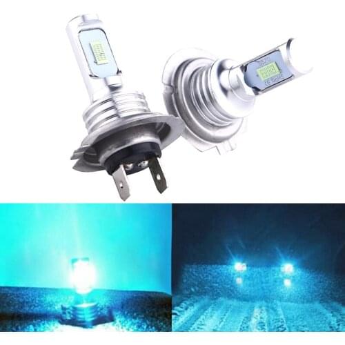 2pcs H7 Car Super Bright Ice Blue LED Fog Light Headlight Bulbs 35W 4000LM 8000K