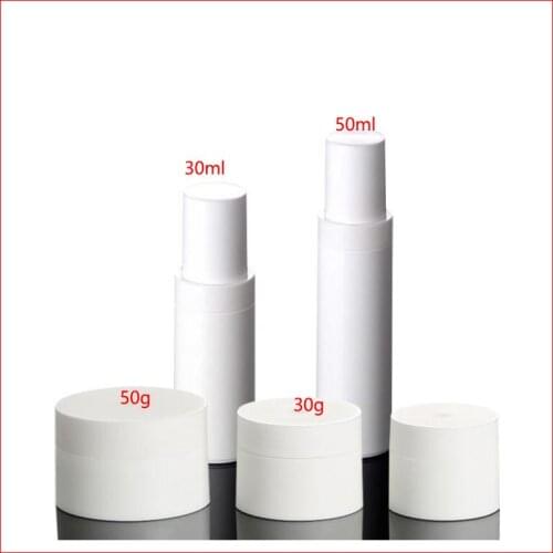 30/50ml white Sunscreen cream lotion empty skin care jar/ bottle cosmetic packaging cosmetic packing Refillable Bottles