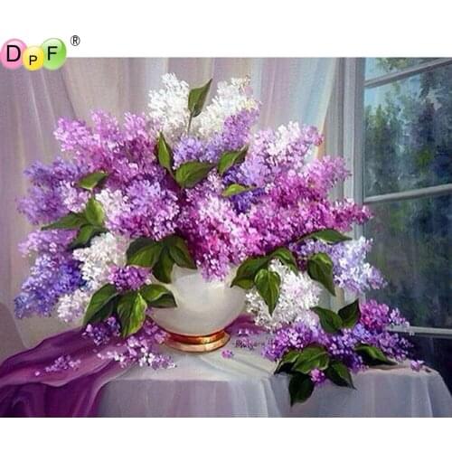 5D DIY Diamond Painting round/square Lilac flower Cross Stitch Diamond Embroidery kits Diamond Mosaic home Decorative drill
