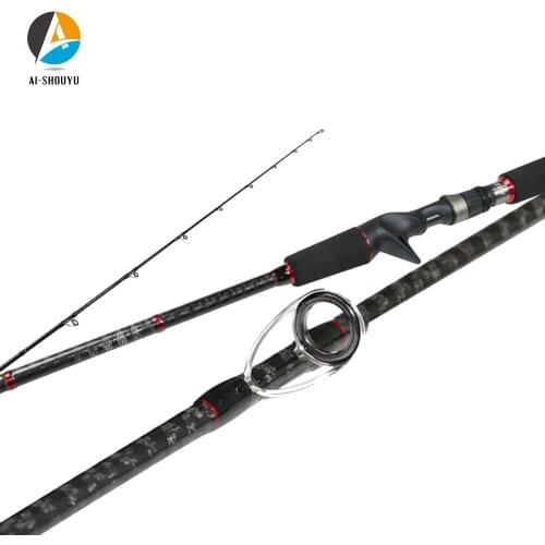 AI-SHOUYU New Slow Jigging Rod 2.1m MF Action Lure Wt.180-400 10kg 1.5 Section Carbon Spinning Casting Boat Rod Sea Fishing Rod