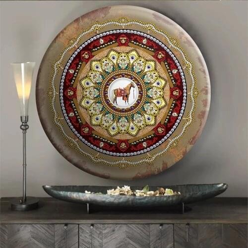 5D Diamond Painting DIY Full Drill Special Shape Embroidery Mosaic Cross Stitch Kit Creative Color Horse Needlework Craft Decor