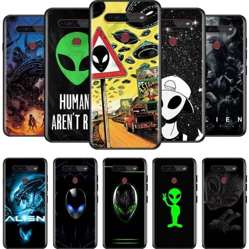 Cool Alien UFO For LG G8 V30 V35 V40 V50 V60 Q60 K40S K50S K41S K51S K61 K71 K22 ThinQ 5G Phone Case