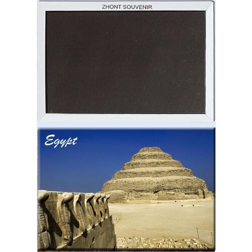 Egypt_Cobra_figures_and_Pyramid__Saggara Metal wrapped TinPlate Fridge Magnets 22045,Quality Souvenirs for world Attraction