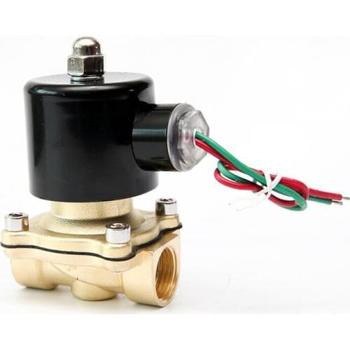DN20 Brass Electric Solenoid Valve DC12V DC24V AC220V 110V Normally Closed/Open Solenoid Valve For Water Oil Air