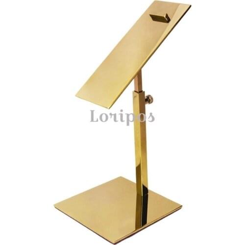 Loripos 10pcs/pack Wholesale Metal Adjustable Single Shoe Display Stand Organizer Shoes Holder Exhibition Bracket Stand Rack