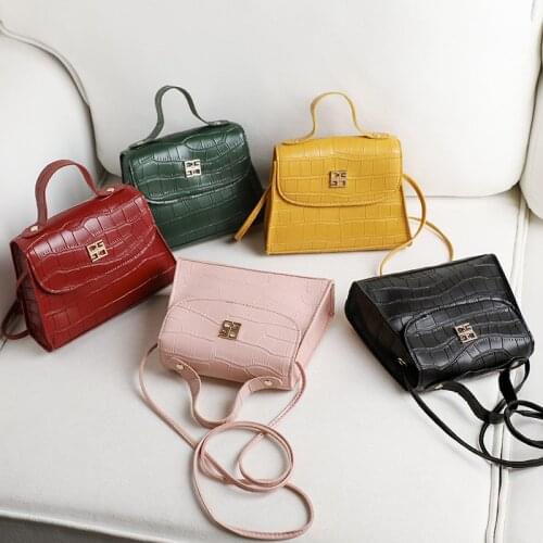 Mini small square bag shoulder bags for women Crossbody purse handbag organizer PU fashion Cute student New Korean version phone