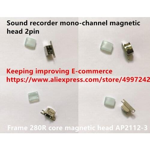 Original new 100% sound recorder mono-channel magnetic head 2pin frame 280R core magnetic head AP2112-3 sensor switch