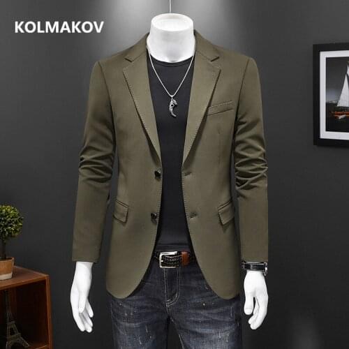 2021 new arrival spring blazer high quality smart suits men,mens elasticity casual blazers,mens jacket full size S-5XL