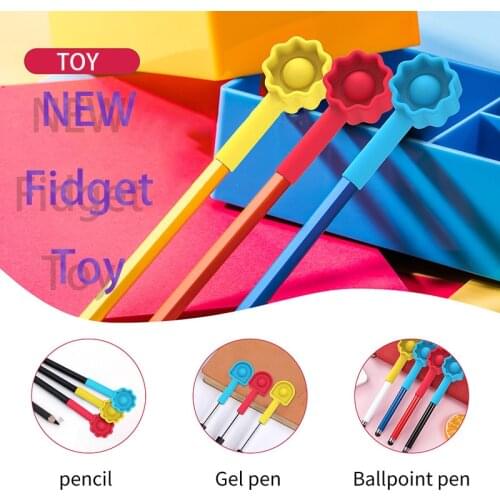 New Fidget Toy Pencil Cap Kawaii Antistress Toys Push Bubble Adults Decompression Children Relief Anxiety Stress Christmas Gifts