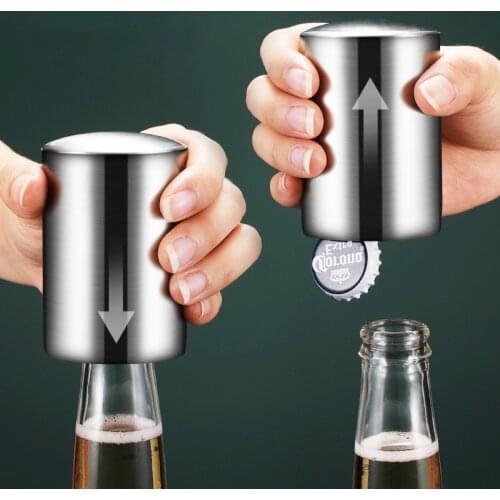 Stainless Steel Beer Bottle Opener,Automatic Beer Opener,Wine Beer Cap Opener Kitchen Gadgets Party Gift