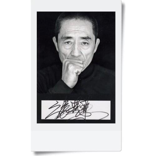 Signed Zhang Yimou autographed original photo 7 inches freeshipping Chinas director 082017