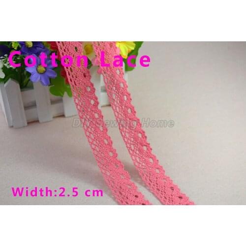 2.5cm width cotton lace sewing ribbon guipure lace trim or fabric warp knitting DIY Garment Accessories free shipping#2912