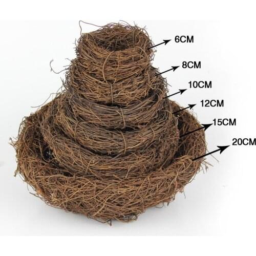 Easter Party Decor Vine Bird Nest House Easter Eggs Wreath DIY Rattan Garland For Vintage Wedding Home Ornaments Bird Nest