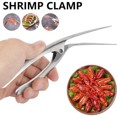 304 Stainless Steel Smart Shrimp Peeling Plier Kitchen Restaurant Easy Peel Shrimp Clamp Housewife Hand Appliances Tool