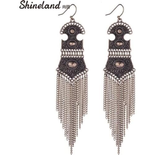 Summer Style 2020 New Arrival Women Bohemian Tassel Earrings Statement Drop Earrings Fashion Jewelry For Women