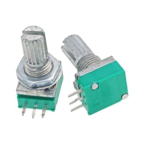 10pcs/lot RK097G 6pin Dual audio power amplifier sealed potentiometer B5K B10K B50K B100K