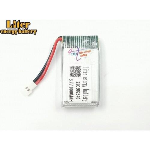 3.7V 1000mAh 902540 25c Battery X5 X5C X5C-1 X5S X5SW X5SC V931 H5C CX-30 CX-30W Quadcopter Spare Parts With X5C X5SW Battery