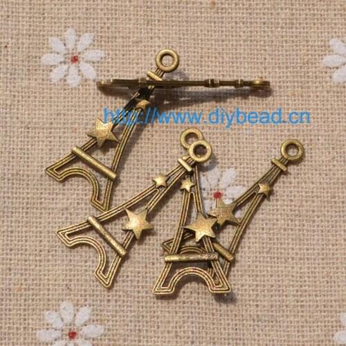 30MM anti-brozen Alloy Pendant,Jewelry Accessory,Small Charm Decoration,Metal Cartoon Tower