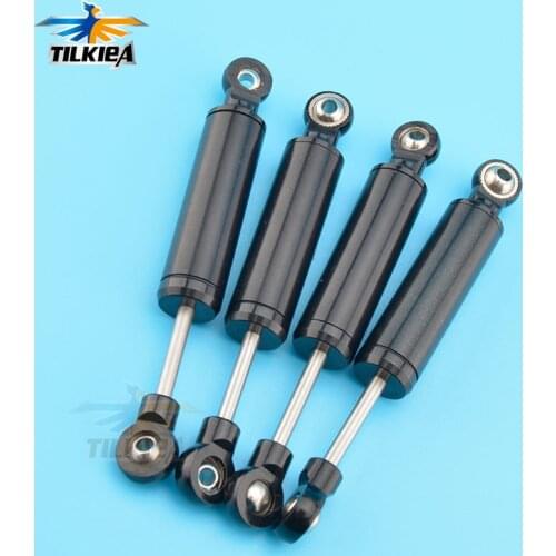 4pcs 72mm 82mm 92mm 102mm Shock Absorber Black Alloy Shocks for 1/10 RC Crawler CC01 D90 SCX10