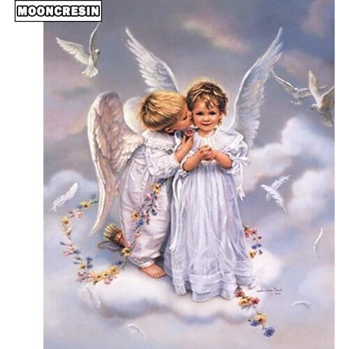 Diamond Embroidery 5D Diy Diamond Painting Angel Baby Cross Stitch Paint With Diamonds Mosaic Kit Rhinestone Handwork Decorative