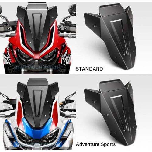 Motorcycle Aluminum Windscreen Windshield Wind Shield Deflector Fit For Honda CRF1100L CRF 1100 L Africa Twin Adventure Sports