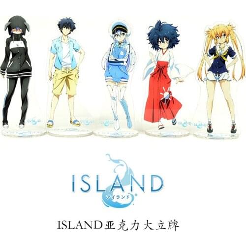 Anime Game ISLAND 21cm Acrylic humanoid brand Ohara Rinne Setsuna Sanzenkai Figure Desktop Decoration Model Toy Doll Gifts