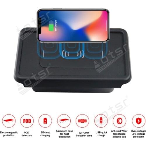 QI Car Wireless Charger For Honda CR-V 2017 2018 Intelligent Infrared Fast Charging Phone Holder for iPhone Samsung Huawei