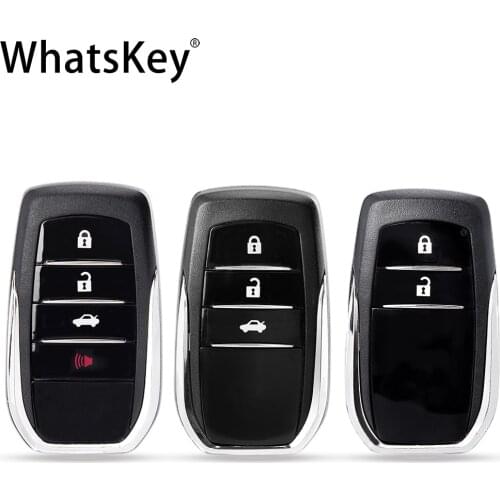 WhatsKey 2/3/4 Buttons Remote Key Shell fob Case For Toyota Rav4 Highlander Land Cruiser Camry Corolla Crown Smart key Housing